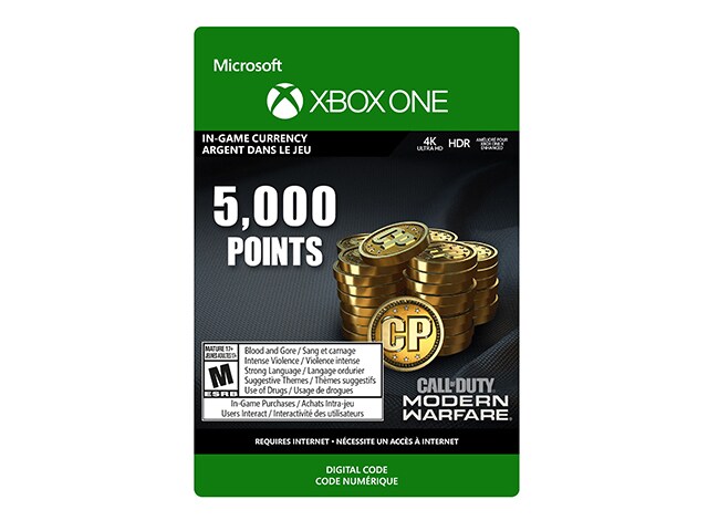 Call of Duty: Modern Warfare Points - 5,000 (Code Electronique) pour Xbox One
