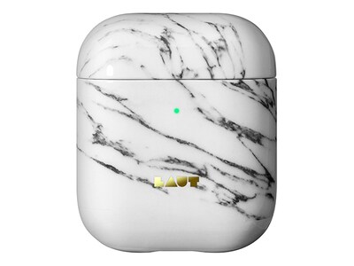 Étui Huex Elements de Laut pour AirPods - marbre blanc 