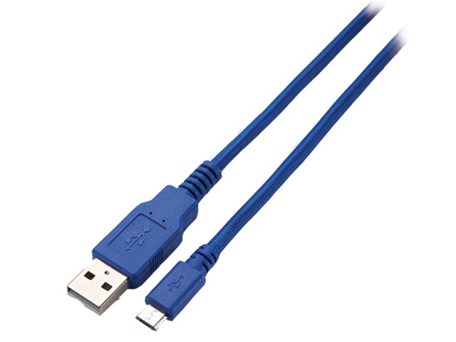 Câble micro tressé de 12 pi de Xtreme Gaming pour PS4™ - bleu