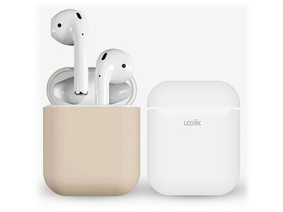 LOGiiX Peels for AirPods - Stone & White