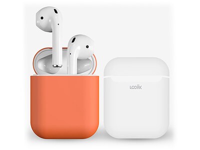 LOGiiX Peels for AirPods - Coral & White
