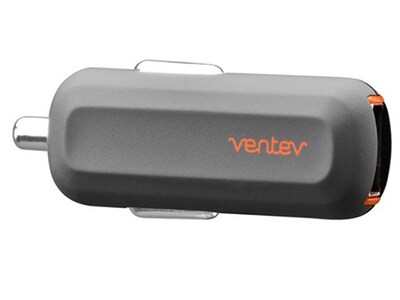 Ventev Car Charger 2.4A with Single USB Port - Black
