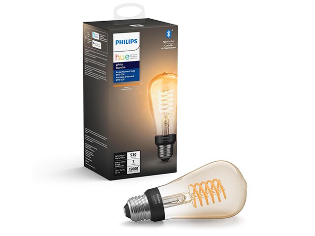 Ampoule intelligente à filament blanc ST19 Hue de Philips