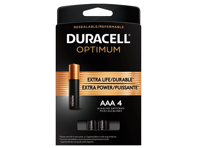 Duracell Optimum AAA Batteries - 4 Pack