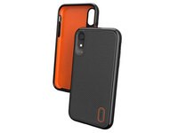 Étui Battersea D3O de Gear4 pour iPhone XR - noir et orange