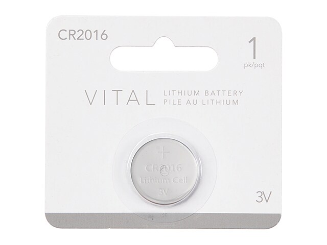 Vital CR2016H Lithium 3V Button Cell Battery - 1-Pack