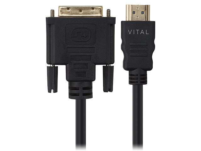 Câble HDMI à DVI 1,8 m (6 pi) de VITAL - noir