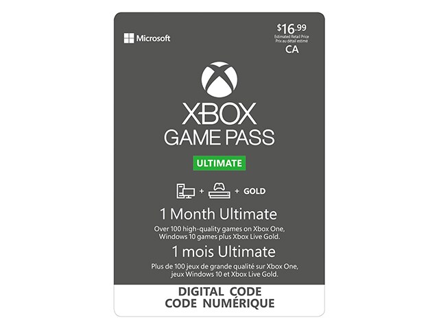 1 Month Xbox Game Pass Ultimate (Digital Download) for Xbox