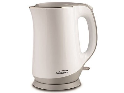 Brentwood KT2017WH Cool Touch 1.7L Stainless Kettle - White