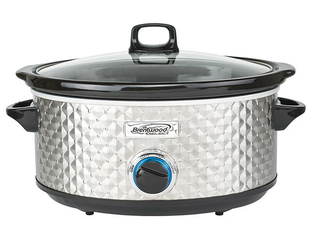 Brentwood SC157S Select 7QT Slow Cooker - Silver