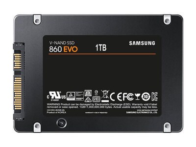 Samsung MZ-76E1T0B/AM 860 EVO 2.5” SATA III 1TB Internal Solid State Drive