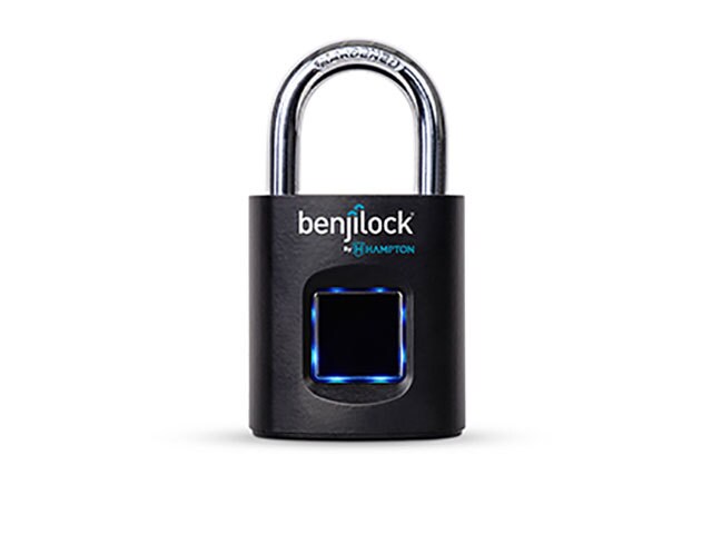 BenjiLock by Hampton 43MM Fingerprint Padlock - Matte Black