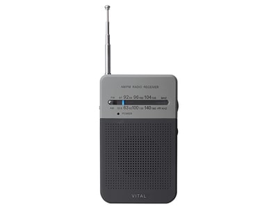 VITAL AM & FM Pocket Radio - Black - $4.96 (FS to Store)