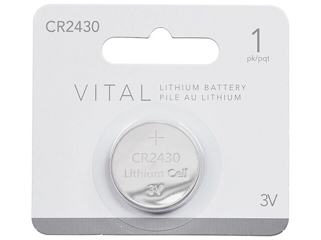 VITAL CR2430 Lithium 3V Button Cell Battery - 1-Pack