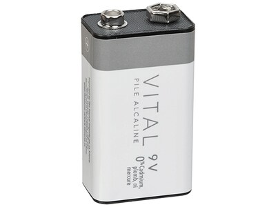 Pile alcaline 9V de VITAL - paquet de 1