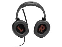 JBL Quantum 200 Wired Over-Ear Gaming Headset with Flip-Up Mic - Black