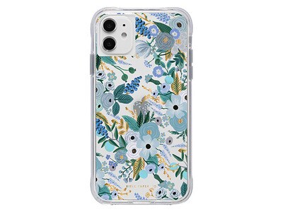 Rifle Paper iPhone 11 Clear Case - Garden Party Blue