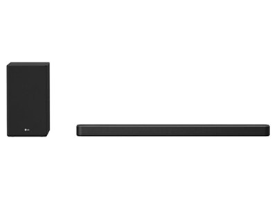 LG SN8YG 3.1.2 ch 440W Dolby Atmos Soundbar & Subwoofer with Meridian - Black
