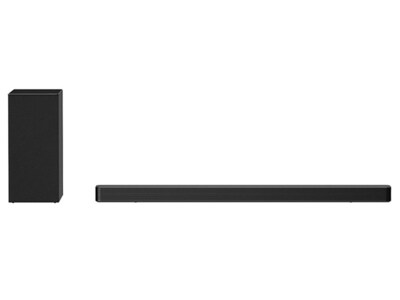 Barre de son et caisson de basses 3,1 canaux 420 W à audio haute résolution SN6Y de LG - noir