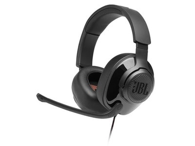 JBL Quantum 300 Hybrid Wired Over-Ear Gaming Headset With Flip-Up Mic - Black