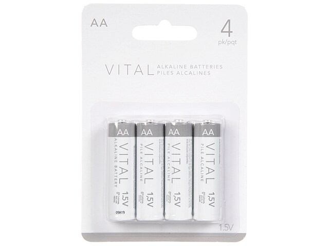 VITAL AA Alkaline Battery - 4 Pack