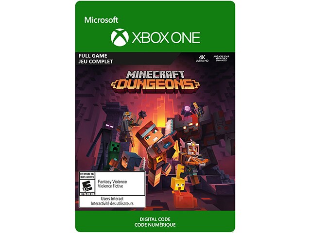 Minecraft Dungeons (Code Electronique) pour Xbox One