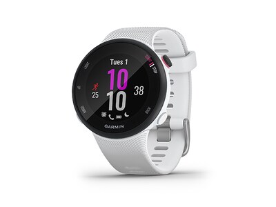 Garmin Forerunner 45S GPS Running Smartwatch & Fitness Tracker - Small/Medium - White