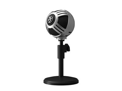 Microphone USB de bureau SFERA PRO SFERA-PRO-SILVER d’Arozzi - argent