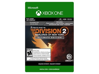 Tom Clancy’s The Division 2: Warlords of New York Ultimate Edition (Digital Download) for Xbox One