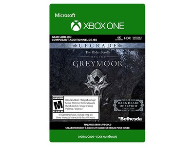Elder Scrolls Online: Greymoor Upgrade (Code Electronique) pour Xbox One