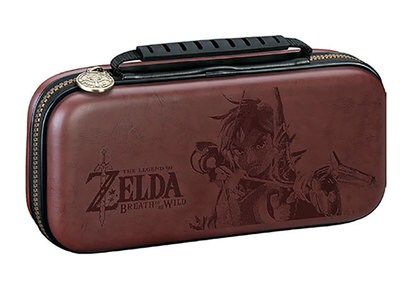 RDS Brown Faux Leather Travel Case for Switch - Zelda Link
