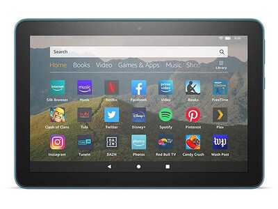 Amazon Fire HD 8 (2020) 8" Tablet with 2.0GHz Quad-Core Processor, 32GB of Storage - Twilight Blue