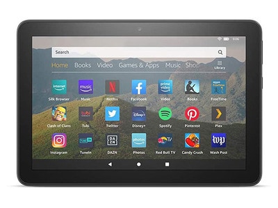 Tablette de 8 po avec processeur quadricœur à 2 GHz, espace de stockage de 32 Go Fire HD 8 (2020) de Amazon - noir