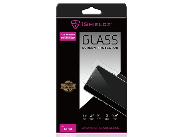 Protecteur d’écran en verre trempé de iShieldz pour LG K61