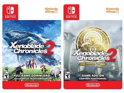 Xenoblade Chronicles 2 + Expansion Pass DLC Bundle (Digital Download) for Nintendo Switch 