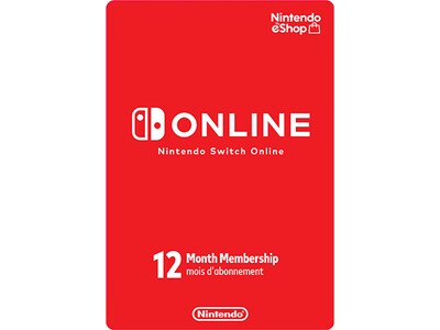 Adhésion de 12 mois à Nintendo Switch Online