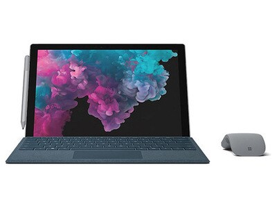 Microsoft Surface Pro (5th Generation) LGN-00001 12.3” 2-in-1 Touchscreen Laptop with Intel® m3-7Y30, 128GB SSD, 4GB RAM & Windows 10 Home - Silver