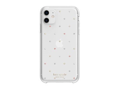 Étui defensive de Kate Spade pour iPhone 11 - Pin Dot Gems
