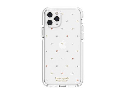 Étui defensive de Kate Spade pour iPhone 11 Pro - Pin Dot Gems