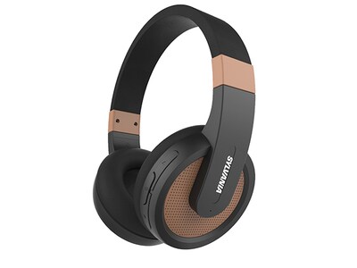 Écouteurs stéréo Bluetooth® avec microphone Sylvania pleine grandeur - cuivre