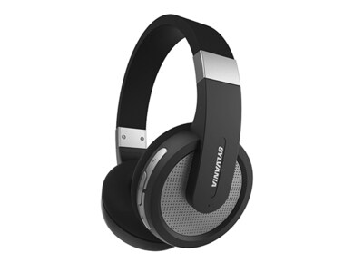 Sylvania Full-Sized Over-Ear Wireless Bluetooth® Stereo Headphones with Microphone - Black