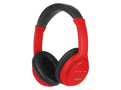 Sylvania Wireless On-Ear Bluetooth® Stereo Headphones with Microphone - Red