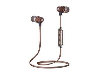 Écouteurs-boutons sport Bluetooth® sans fil avec microphone de M - expresso
