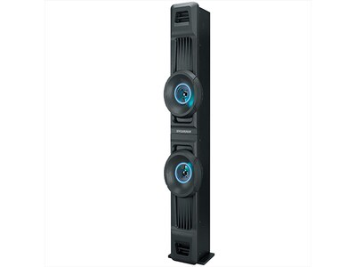 Sylvania Bluetooth® LED lumière-ouvert Radio FM Tower Speaker - noir