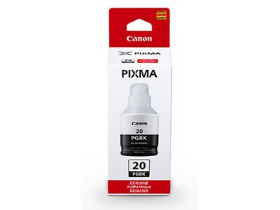 Bouteille d’encre de remplacement PIXMA GI-20 MegaTank de Canon - noir (3383C001)
