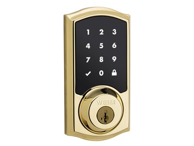 Weiser SmartCode 10 Touch Door Lock - Solid Brass