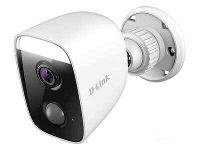 Caméra Wi-Fi d'extérieur HD intégrale à projecteur de D-Link - blanc	