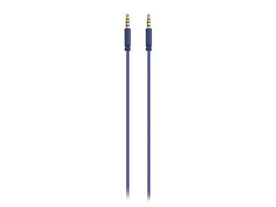 Câble audio 3,5 mm de 1,2 m (4 pi) de VITAL - bleu
