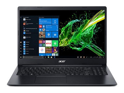 Ordinateur portable 15,6 po Aspire A315-34-C7SU de Acer avec processeur N4020 d’Intel®, disque dur de 1 To, MEV de 4 Go et Windows 10 famille - noir 