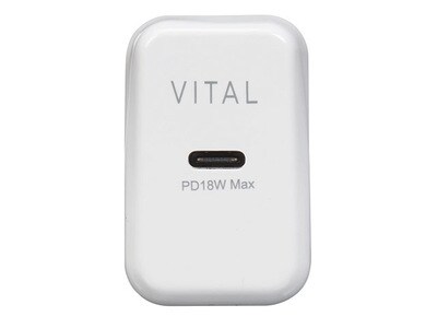 VITAL 18W USB Type-C™ PD Wall Charger - White